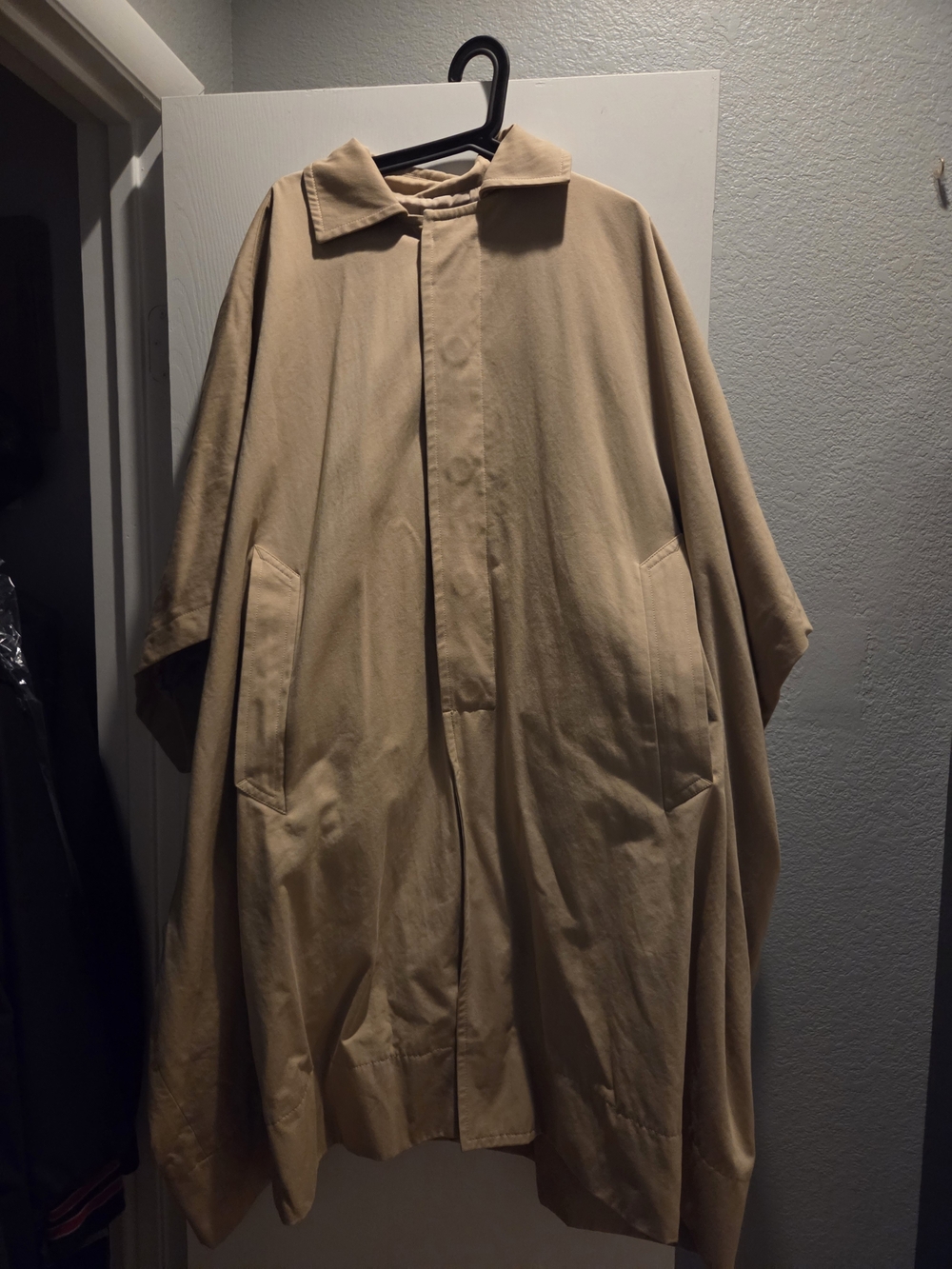 Women's Cape Style Trench Coat, Sz 12/14